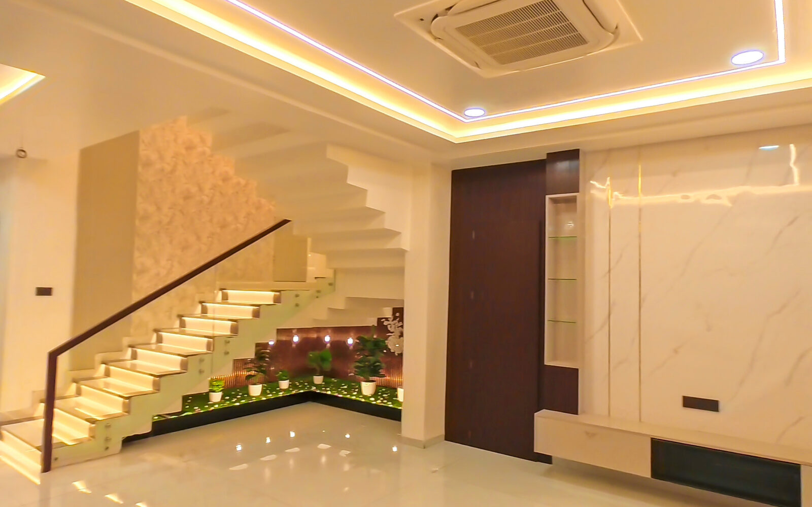 Full Home Interiors – Foyer & Staircase Transformation by Crst-EL Interiors