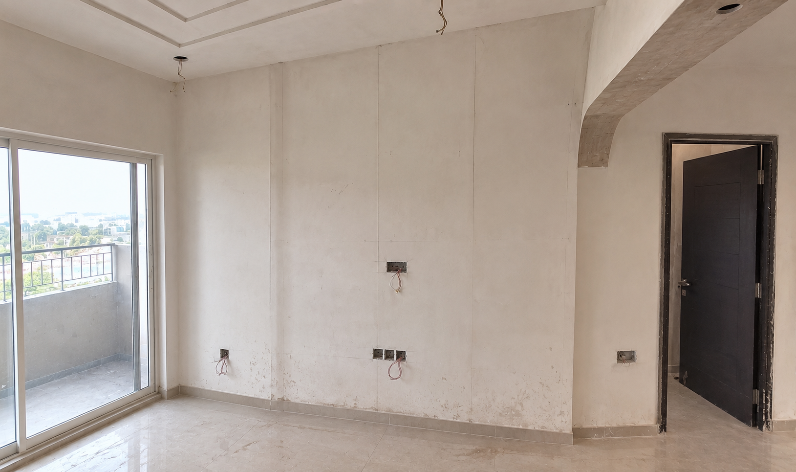 TV Unit & Marble Feature Wall gallery image 1