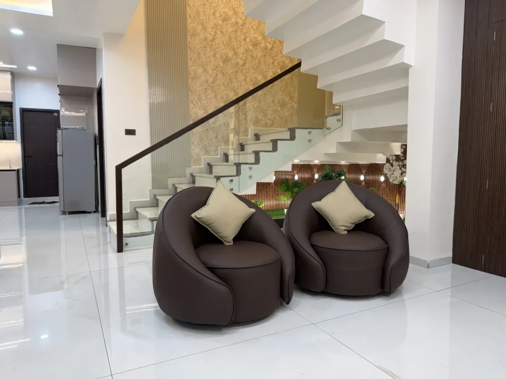 Foyer Lounge with Staircase
